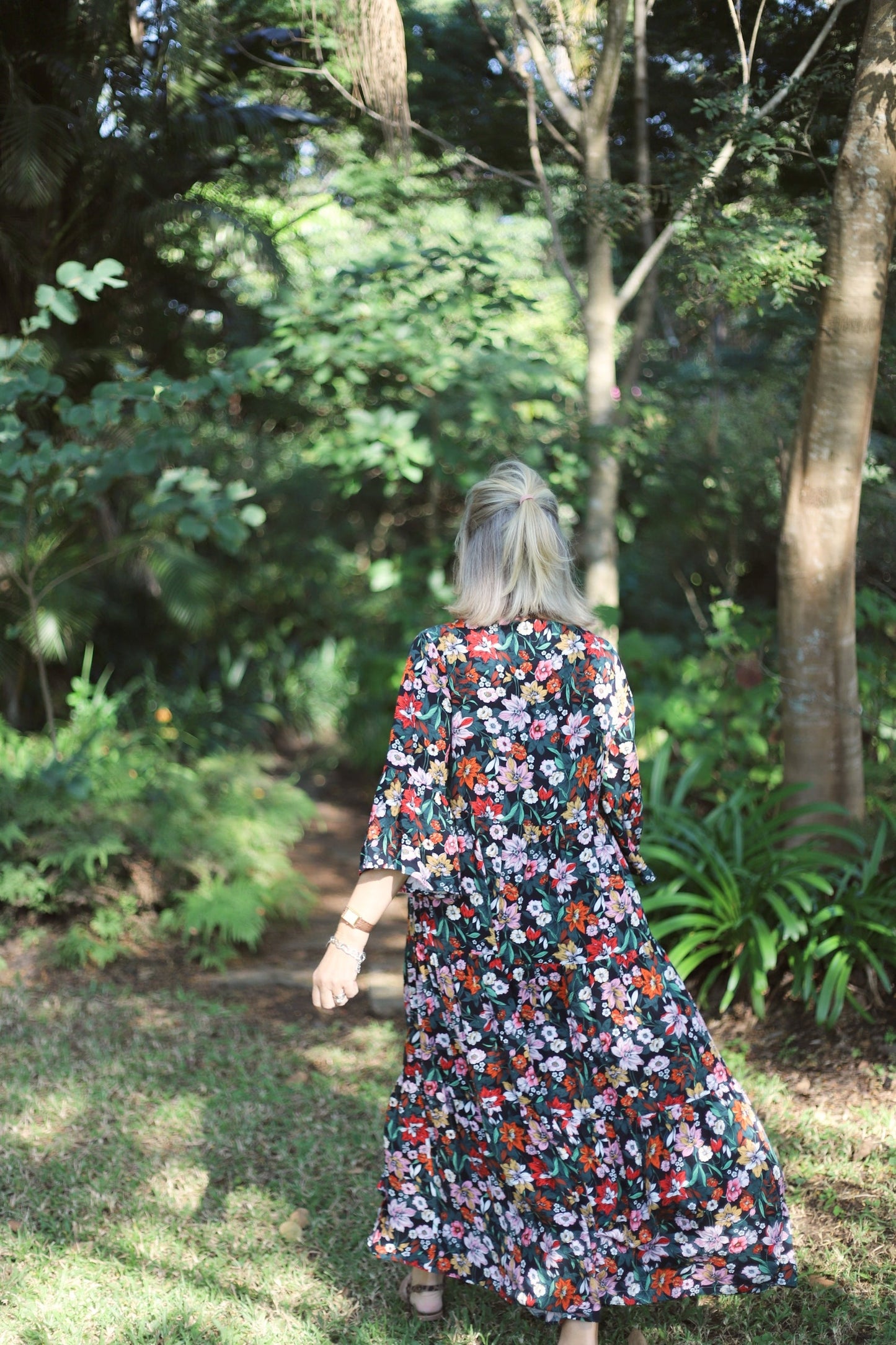 Sally - Maxi dress in multi floral SKU 17